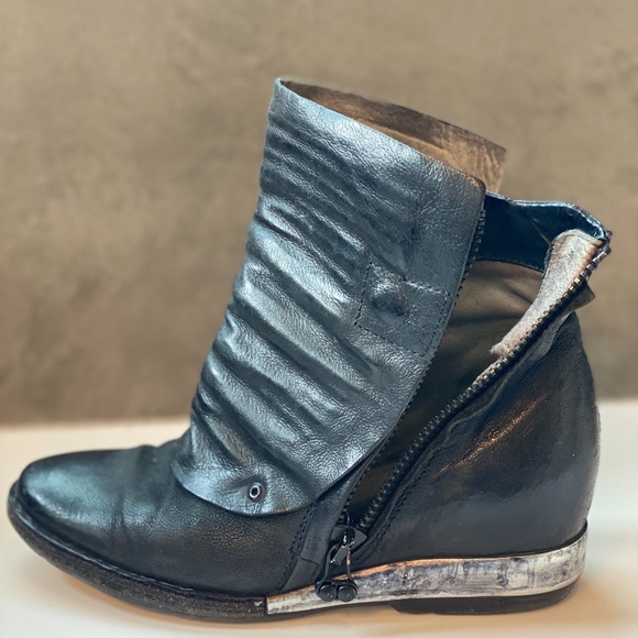 A.S.98 black bootie with hidden heal - 36 - Picture 1 of 7